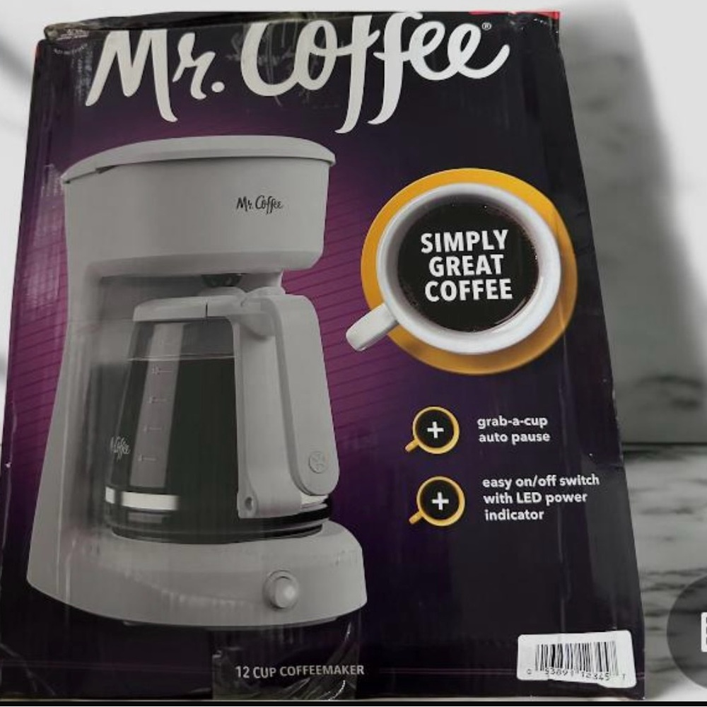 Mr. Coffee 12-Cup Coffeemaker - White
